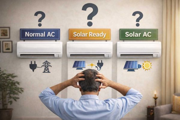Normal Ac Space Comparison: Normal AC | Solar AC | True Solar AC